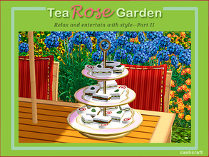 Sims 3 — Tea Rose Garden Finger Sandwiches by Cashcraft — No fingers were used in the making of tea sandwiches and all