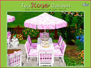 Sims 3 — Tea Rose Garden Part II by Cashcraft — Tea Rose Garden Part II includes an additional 8 objects for the set,