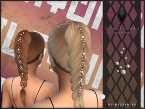 Sims 4 — Nightcrawler-Sunset Pearls by Nightcrawler_Sims — NEW MESH T/E Smooth bone assignment All lods 1 color Pearls