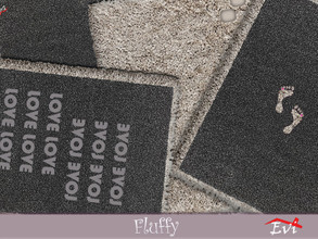 Sims 4 — Fluffy by evi — A variety of four fluffy and easily used rugs