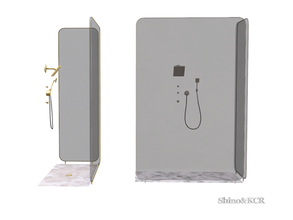 Sims 4 — Bathroom Delight - Shower by ShinoKCR — fresh and modern Bathroom Furniture Shower fixed on Nov.17 for