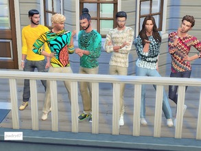 Sims 4 — multicolored men's sweaters by padry67 —  they are six multicolored men's sweaters, because even men like to