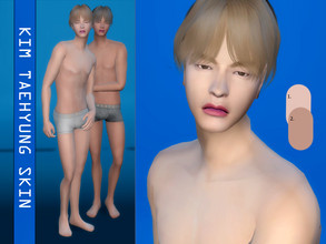 Sims 4 — Kim Taehyung Skin by LIAASIMS — Skin Overlay -Inspired by Kim Taehyung (BTS) -CUSTOM Skin -2 Swatches *DO NOT