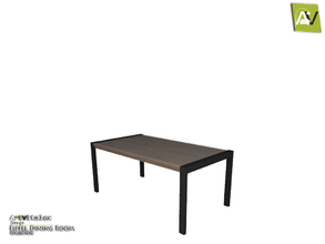 Sims 4 — Eiffel Dining Table by ArtVitalex — - Eiffel Dining Table - ArtVitalex@TSR, Jul 2018