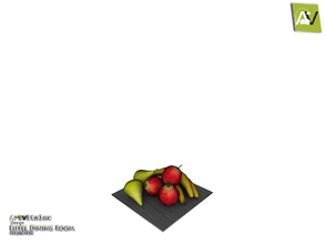 Sims 4 — Eiffel Fruit Plate by ArtVitalex — - Eiffel Fruit Plate - ArtVitalex@TSR, Jul 2018