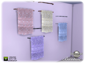 Sims 4 — becotine bathroom deco towel by jomsims — becotine bathroom deco towel