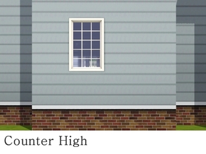 Sims 3 — MZ_Warm Winters Window Counter High by missyzim — A counter high window to match the University Warm Winters