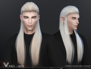 Sims 4 — WINGS-OE0712 by wingssims — This hair style has 20 kinds of color File size is about 10MB Hope you like it!
