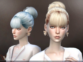 Sims 4 — WINGS-OE0714 by wingssims — This hair style has 20 kinds of color File size is about 14MB Hope you like it!