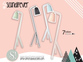 Sims 4 — ScandiFever Grasshopper triangle floor lamp by SIMcredible! — by SIMcredibledesigns.com available at TSR 7