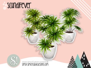 Sims 4 — ScandiFever plant by SIMcredible! — by SIMcredibledesigns.com available at TSR 2 colors in 4 variations