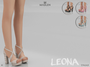 Sims 4 — Madlen Leona Shoes by MJ95 — Mesh modifying: Not allowed. Recolouring: Allowed. (Please add original link in the