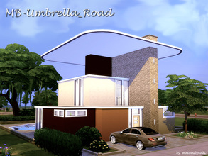 Sims 4 — MB-Ambrella_Road     by matomibotaki — Modern and stylish looking family home. Details; Stylish entrance, hall,