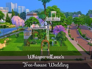 Sims 4 — Tree-House Wedding Venue by WhisperedLove — Escape to the tree-tops with your beloved on your very special day.