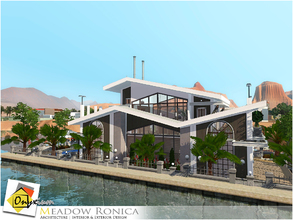 Sims 3 — Meadow Ronica by Onyxium — On the first floor: Living Room | Dining Room | Kitchen | Bathroom On the second