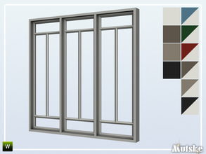 Sims 4 — Hook Window Tall 3x1 by Mutske — This window is part of the Hook Constructionset. Made by Mutske@TSR. 