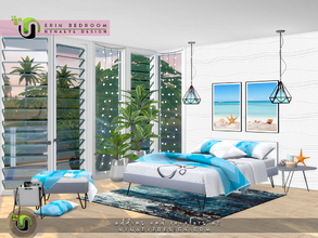 Sims 4 — Erin Bedroom by NynaeveDesign — Inspire sweet dreams with this charming, contemporary bedroom and tailor it into