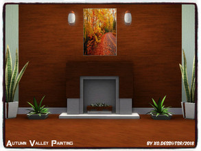 Sims 3 — Dess_Autumn Valley Painting by Xodess — This beautiful single file Autumn painting is part of my 'AUTUMN ON MY