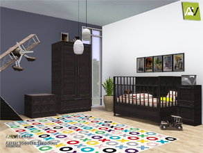 Sims 3 — Aspen Toddler Bedroom by ArtVitalex — - Aspen Toddler Bedroom - ArtVitalex@TSR, Jul 2018 - All objects are