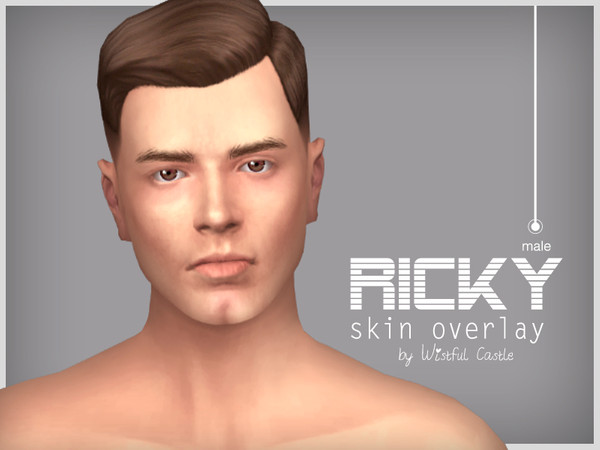 Sims 4 — Ricky - male skin overlay by WistfulCastle — Ricky - male skin overlay. Located in Skin Details. Can be used