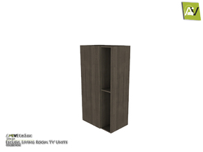 Sims 4 — Escuda Wall Cabinet & Two-Bin Shelf by ArtVitalex — - Escuda Wall Cabinet And Two-Bin Shelf -