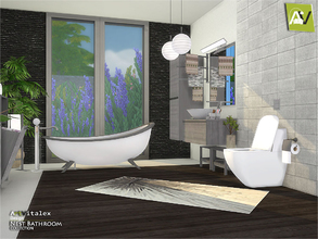 Sims 4 — Nest Bathroom by ArtVitalex — - Nest Bathroom - ArtVitalex@TSR, Aug 2018 - All objects three has a different