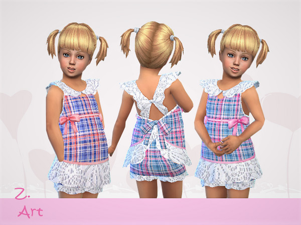 Sims 4 — BabeZ. 46 by Zuckerschnute20 — A cute outfit with a lot of lace :D 2 colors CAS thumbnail package file