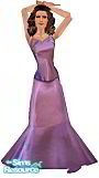 Sims 1 — SIMS 1 - Purple dress by bluesims — Purple satin dress for women.