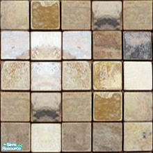 Sims 2 — Indian Living II RC 1 - Tile Floor by Simaddict99 — honey beige tiled floor.