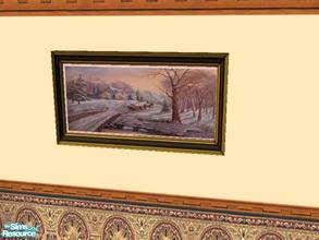 Sims 2 — Winter Sunrise by drewsoltesz — A lovely winter scene ideal for any room in your Sims home...a recolour of the