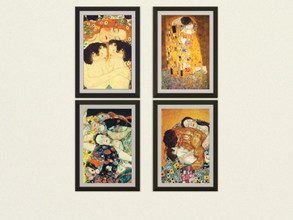 Sims 3 — MZ_Gustav Klimt Paintings by missyzim — Paintings by Gustav Klimt. 