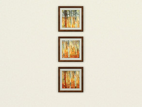Sims 3 — MZ_Gustav Klimt Birch Trees by missyzim — Paintings by Gustav Klimt. 