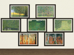 Sims 3 — MZ_Gustav Klimt Landscapes by missyzim — Paintings by Gustav Klimt. 