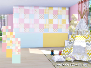 Sims 4 — Mainka II - wallpaper by marychabb — Kategory : Wallpaper Walls : 3 colors