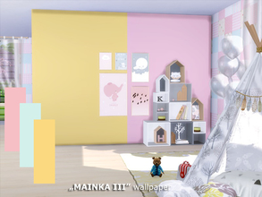 Sims 4 — Mainka III - wallpaper by marychabb — Kategory : Wallpaper Walls : 3 colors