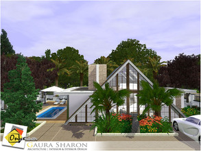 Sims 3 — Gaura Sharon by Onyxium — On the first floor: Living Room | Dining Room | Kitchen | Bathroom | Adult Bedroom |