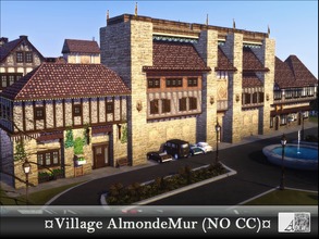 Sims 4 — Village AlmondeMur *NO CC* by ADLW — A picturesque village where your sims will be able from their farm to go