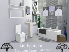 Sims 4 — Metisqueen Madison Lane Bathroom by metisqueen2 — Comfort and serenity is what every sim is looking for in their