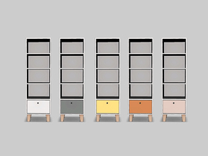 Sims 4 — Bedroom Anel - Shelf Cabinet by ung999 — Bedroom Anel - Shelf Cabinet Color Options: 5 Located at: Surfaces /