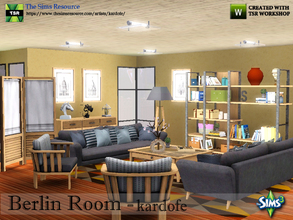 Sims 3 — kardofe_Berlin Room by kardofe — Set of furniture to decorate a room in Nordic style, with which you can create