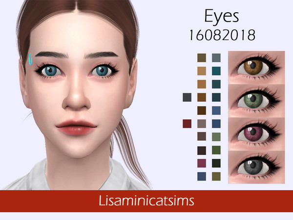Sims 4 — LMCS Eyes 16082018 by Lisaminicatsims — -22 Color Site:https://lisaminicatsims.wixsite.com/lisaminicatsims