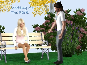 Sims 3 — Meeting At The Park by jessesue2 — This pose set was inspired by an idea from Kymber at Noble Doubt for her new