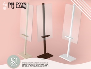 Sims 4 — My Essay easel by SIMcredible! — by SIMcredibledesigns.com available at TSR 3 colors variations