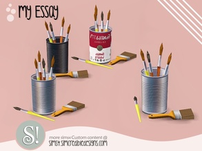 Sims 4 — My Essay brushes by SIMcredible! — by SIMcredibledesigns.com available at TSR 3 colors variations