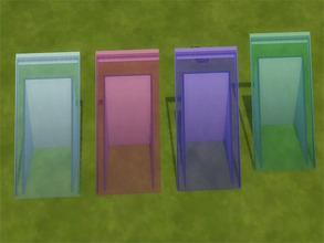 Sims 4 — Glass Roof Recolor by Sapphyra2 — Recolor of the solid glass roof patterns.