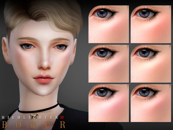 Sims 4 — Bobur Highlighter 02 by Bobur2 — Highlighter with blush for female 8 colors HQ I hope you like it
