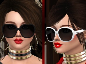 Sims 4 — Fashion Sunglasses - Myst by MystRed — Sunglasses in 4 differents colors, with 2 version of white and black