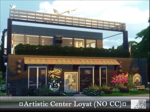 Sims 4 — Loyat Artistic Center *NoCC* by ADLW — The old Loyat center is a suburban art center. Rich and anonymous donors
