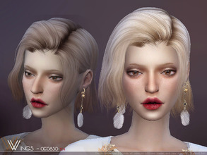 Sims 4 — WINGS-OE0830 by wingssims — This hair style has 20 kinds of color File size is about 13MB Hope you like it!