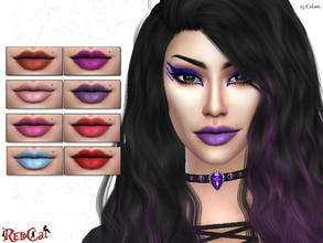 Sims 4 — Natural Matte Lipstick by RedCat — - 25 Different Colors